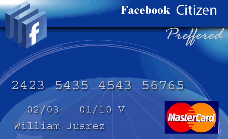 Image:The Facebook credit card - coming soon (and what you get with it)
